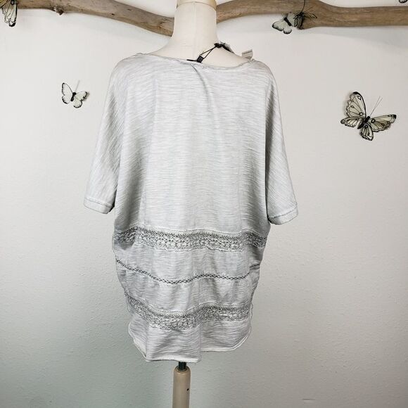 Yest gray oversized Jersey top - Picture 2 of 7